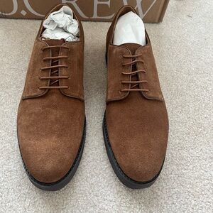 J. Crew Brown Suede Derby Shoes – Lace-Up Oxfords